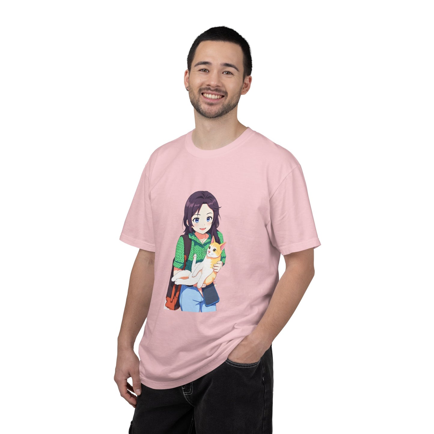 Forever Together Girl & Cat Graphic Tee | Cute Cat Lover T-Shirt