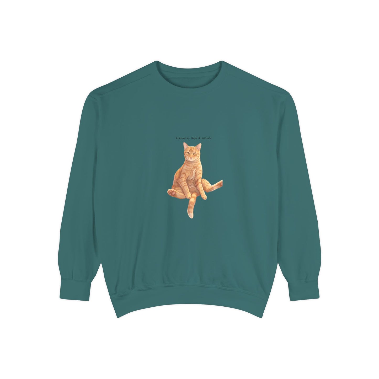 I Don't Do Mornings Cosy Ginger Cat Sweatshirt | Cat Lover Crewneck
