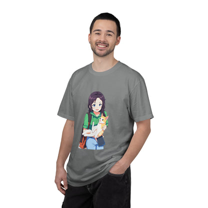 Forever Together Girl & Cat Graphic Tee | Cute Cat Lover T-Shirt