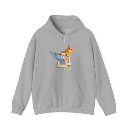 Cute Kitten in Sink Hoodie Whimsical Cat Pullover | Cat Lover Gift | Unisex