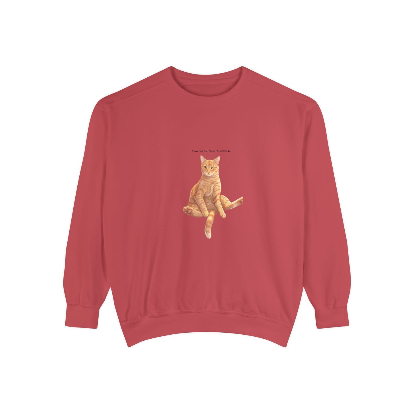 I Don't Do Mornings Cosy Ginger Cat Sweatshirt | Cat Lover Crewneck