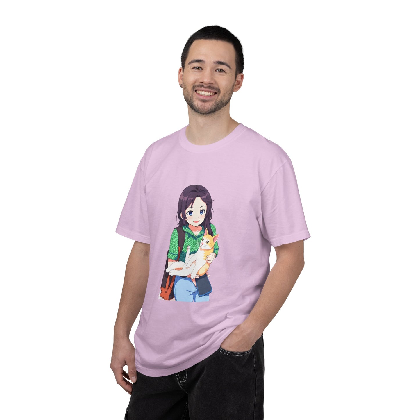 Forever Together Girl & Cat Graphic Tee | Cute Cat Lover T-Shirt