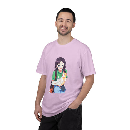 Forever Together Girl & Cat Graphic Tee | Cute Cat Lover T-Shirt