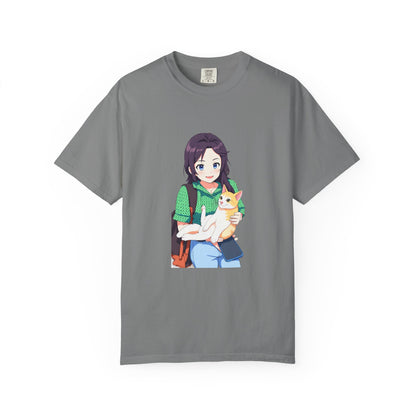 Forever Together Girl & Cat Graphic Tee | Cute Cat Lover T-Shirt