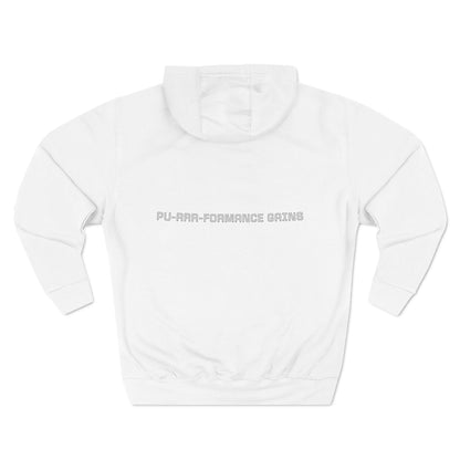 Purrformance Gains Funny Buff Cat Gym Hoodie | Cat Lover Gift | Fleece Pullover