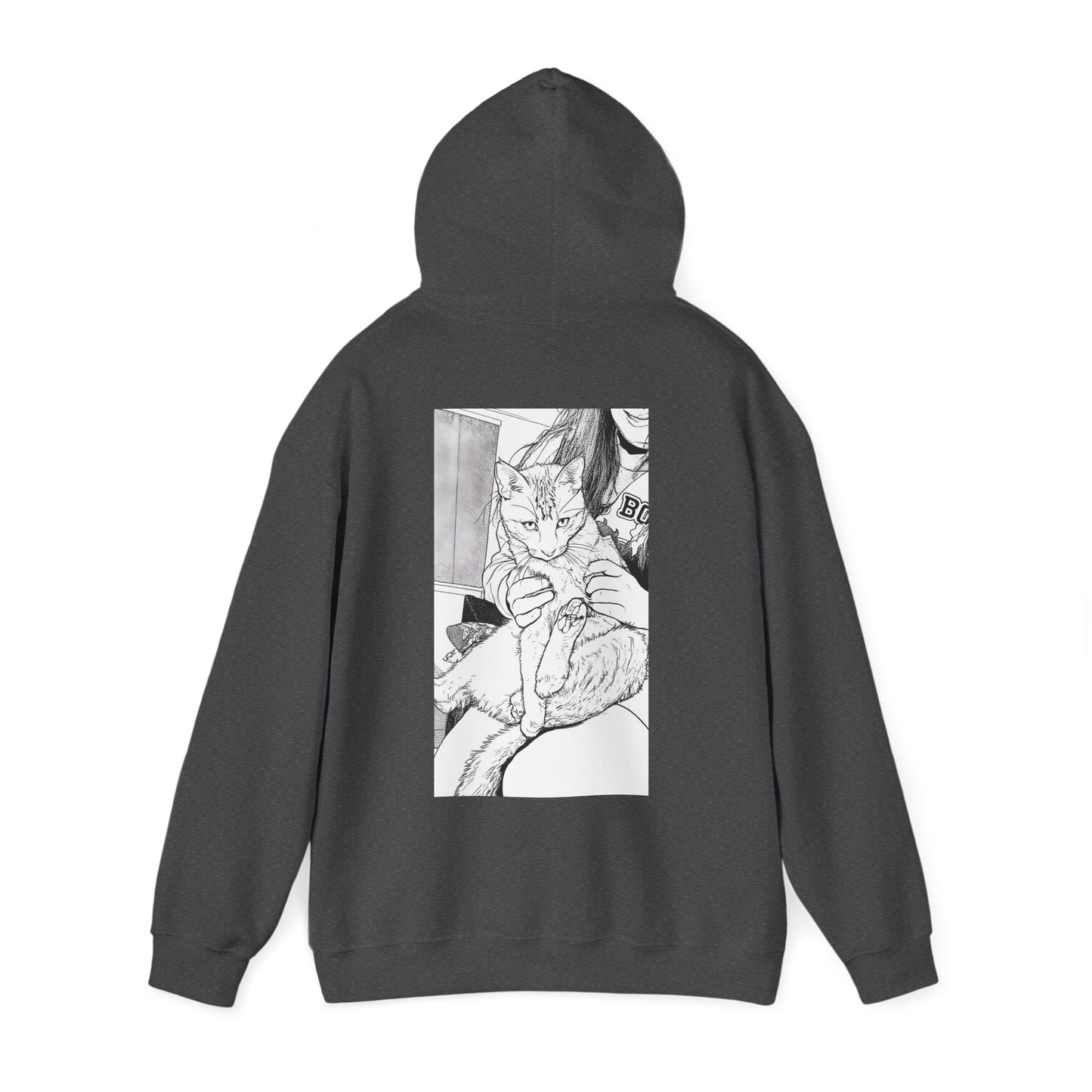 Cosy Cat Portrait Hoodie Sketch Cat Pullover | Cat Lover Gift | Unisex