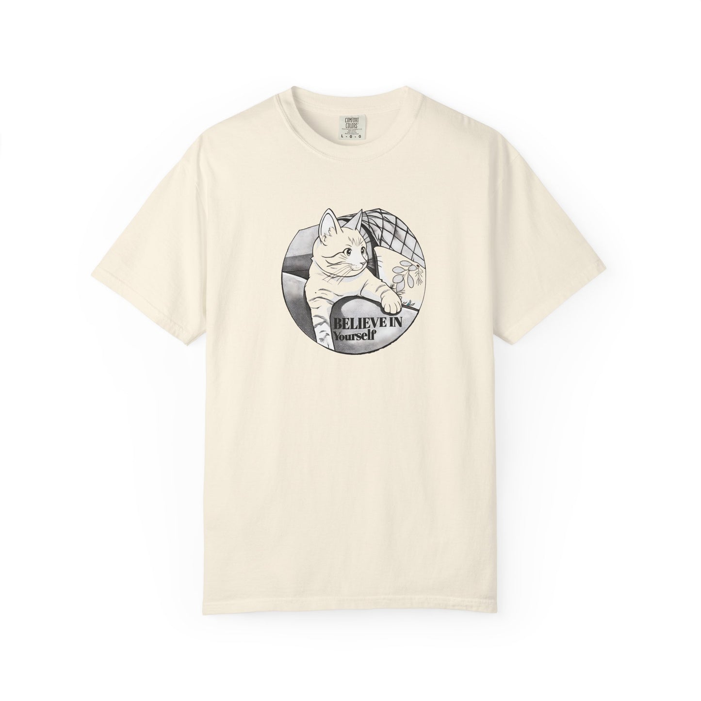 Believe in Spikes – Cat Volleyball Graphic Tee