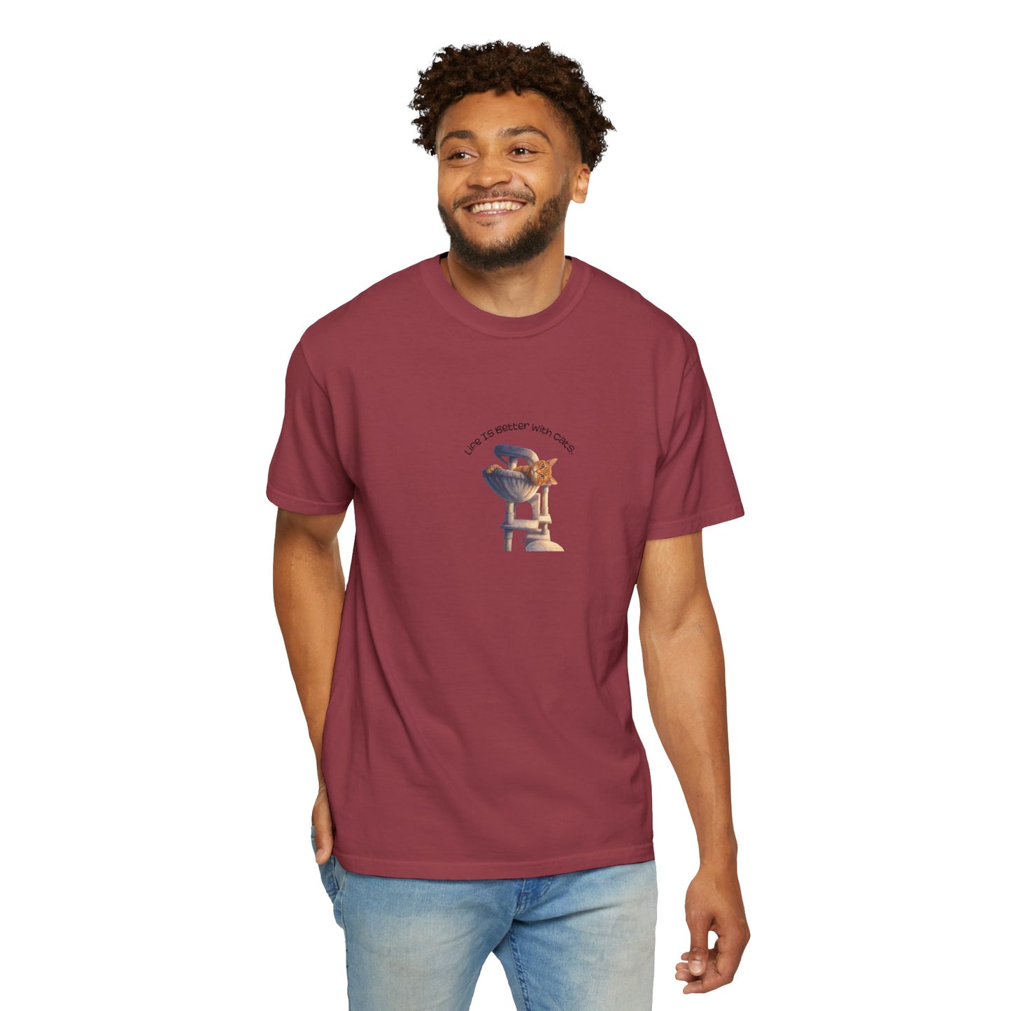 Life Is Better With Cats T-Shirt Cat Lover Graphic Tee