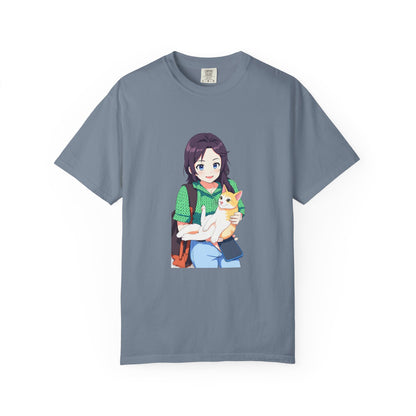 Forever Together Girl & Cat Graphic Tee | Cute Cat Lover T-Shirt