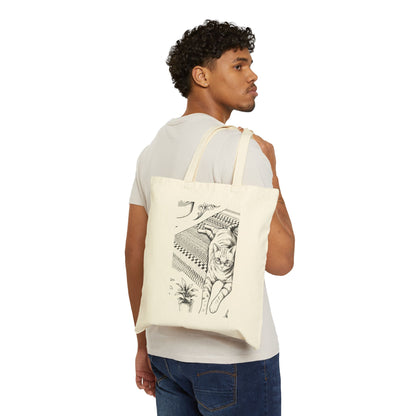 You Do Not Have to Explain Vintage Cat Quote Canvas Tote Bag | Cat Lover Gift