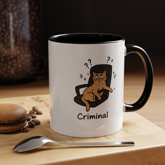 Criminal Cat Boss Mug Funny Cat Coffee Mug | Cat Lover Gift