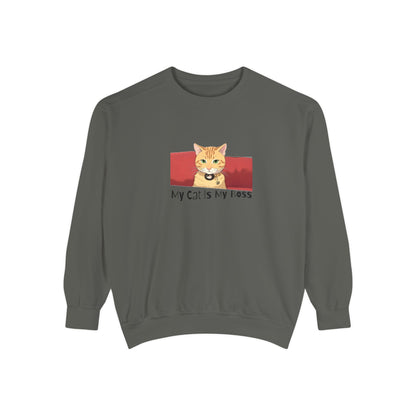 My Cat Is My Boss - Garment Dyed Cotton Blend
