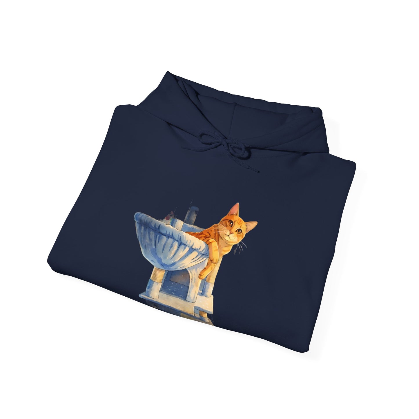Cute Kitten in Sink Hoodie Whimsical Cat Pullover | Cat Lover Gift | Unisex