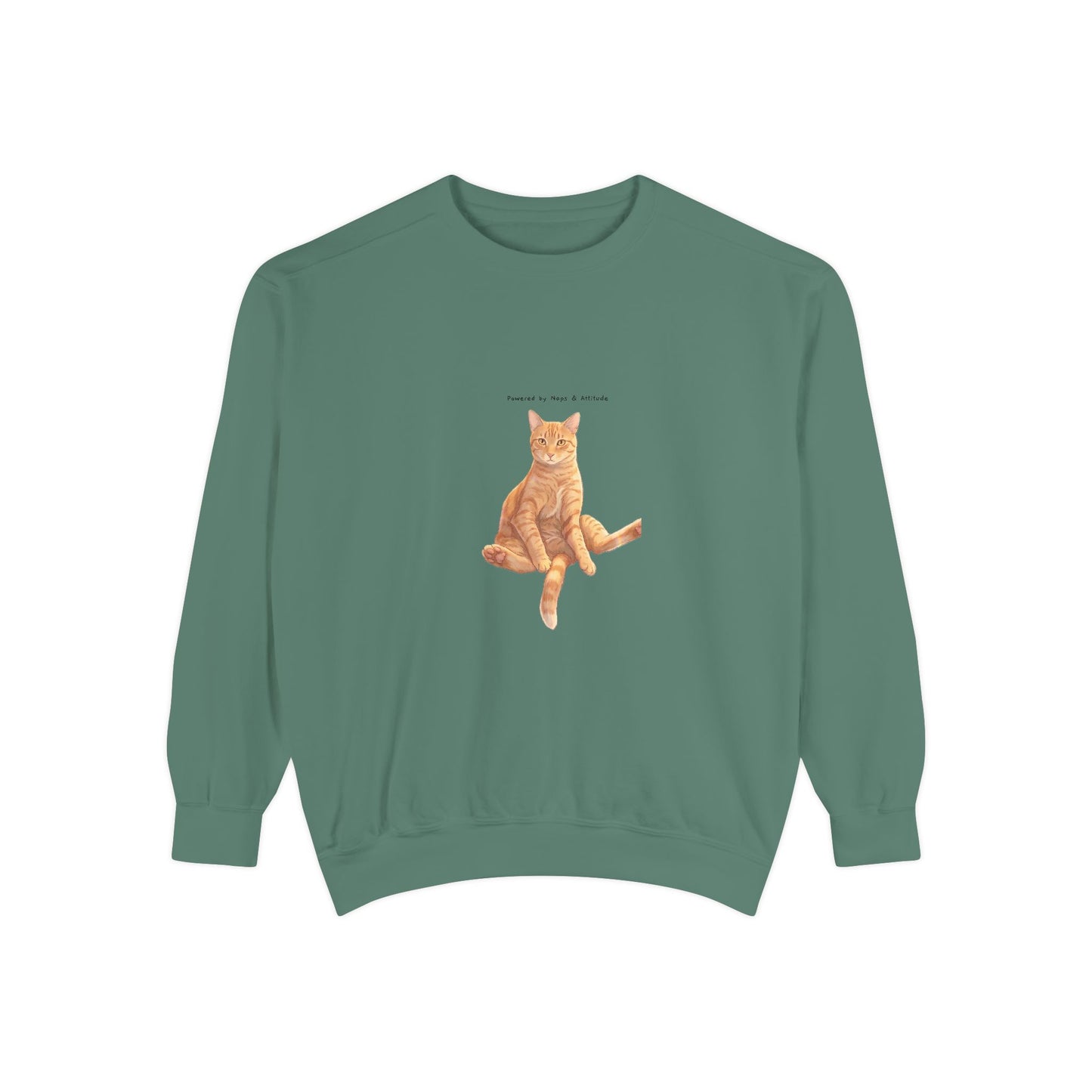 I Don't Do Mornings Cosy Ginger Cat Sweatshirt | Cat Lover Crewneck