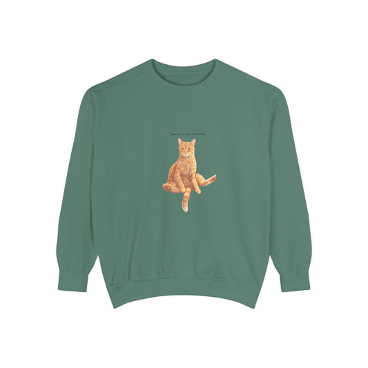 I Don't Do Mornings Cosy Ginger Cat Sweatshirt | Cat Lover Crewneck