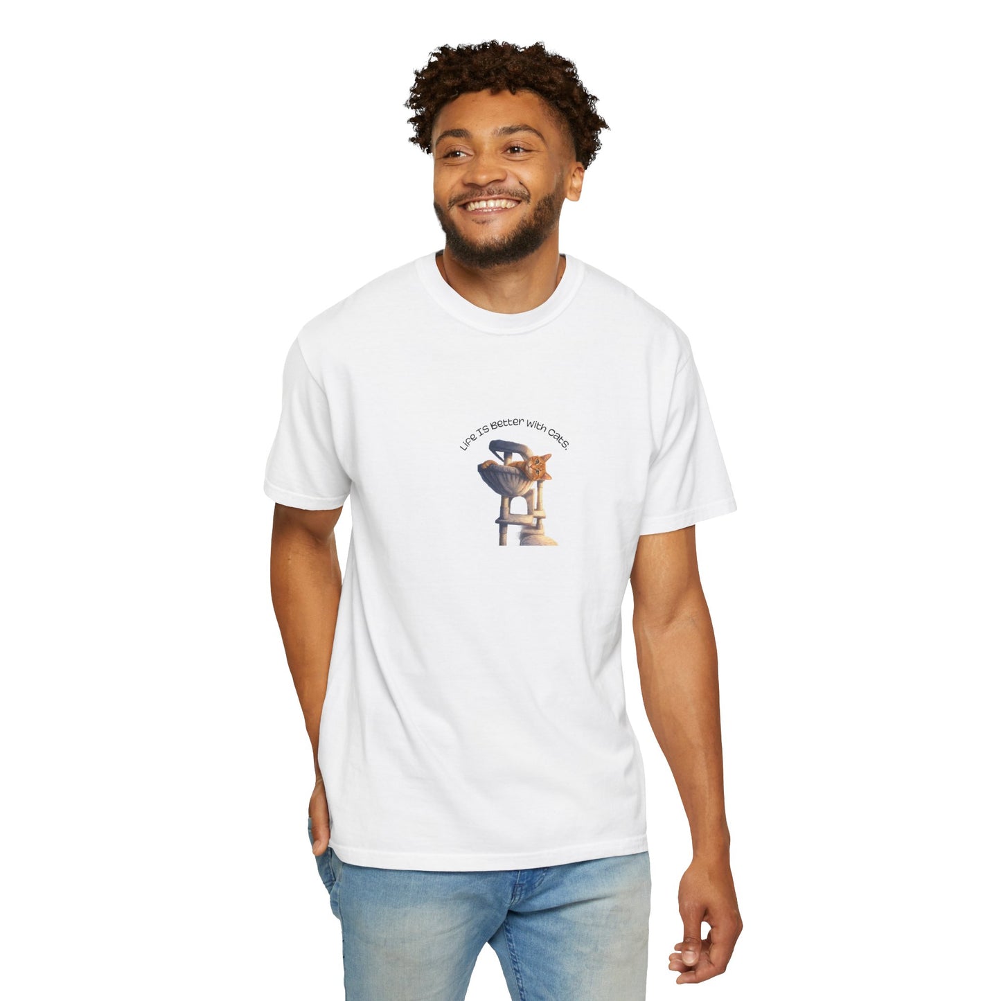 Life Is Better With Cats T-Shirt Cat Lover Graphic Tee