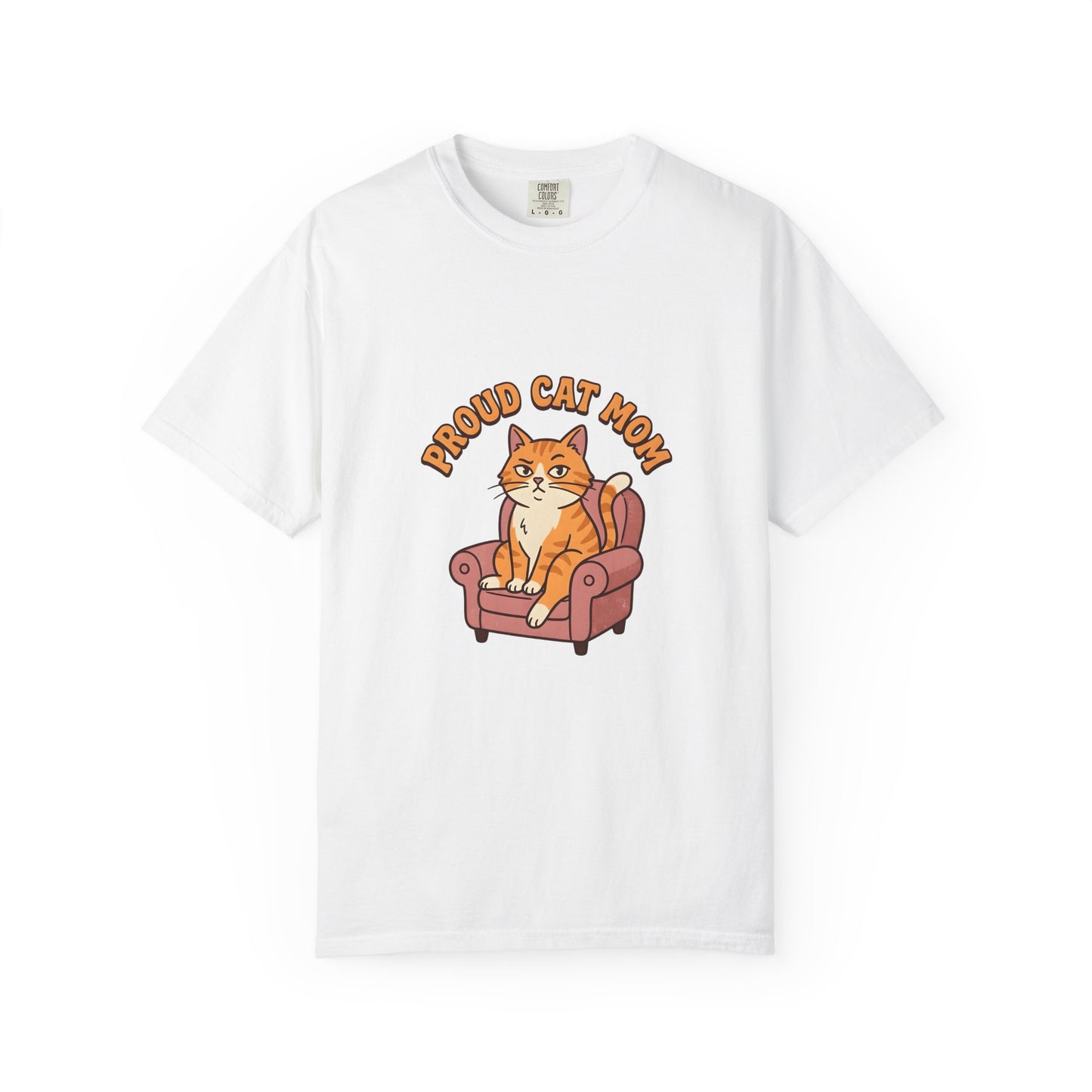 Proud Cat Mom Shirt, Funny Ginger Cat Tee, Cat Mom Gift, Orange Tabby Cat Lover Shirt, Cat Mom Birthday Gift, Cute Cat Graphic Tee