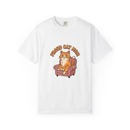 Proud Cat Mom Shirt, Funny Ginger Cat Tee, Cat Mom Gift, Orange Tabby Cat Lover Shirt, Cat Mom Birthday Gift, Cute Cat Graphic Tee