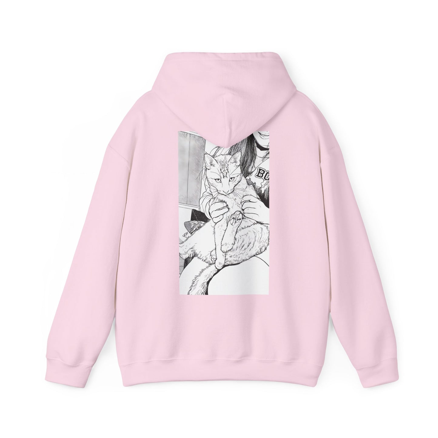 Cosy Cat Portrait Hoodie Sketch Cat Pullover | Cat Lover Gift | Unisex