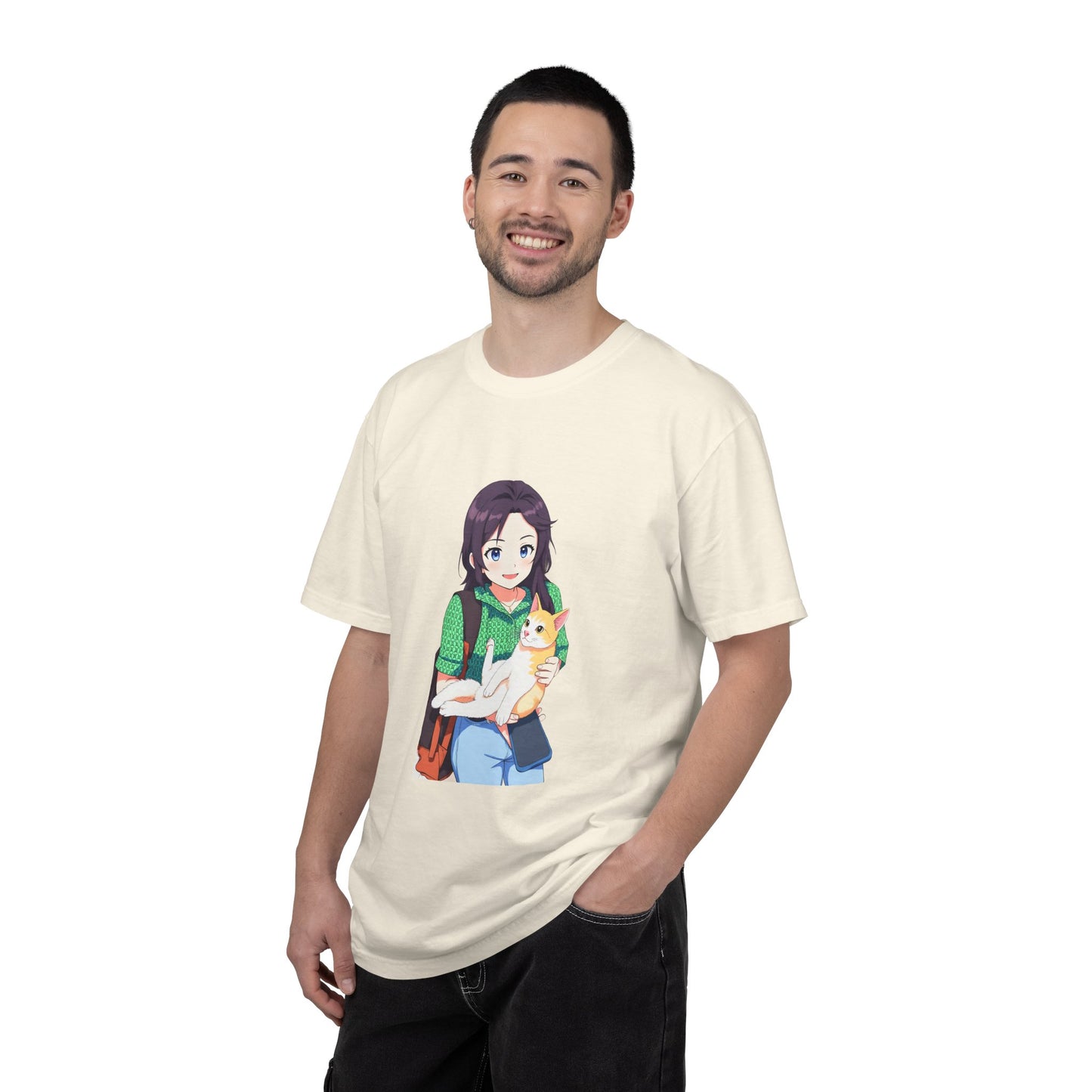 Forever Together Girl & Cat Graphic Tee | Cute Cat Lover T-Shirt