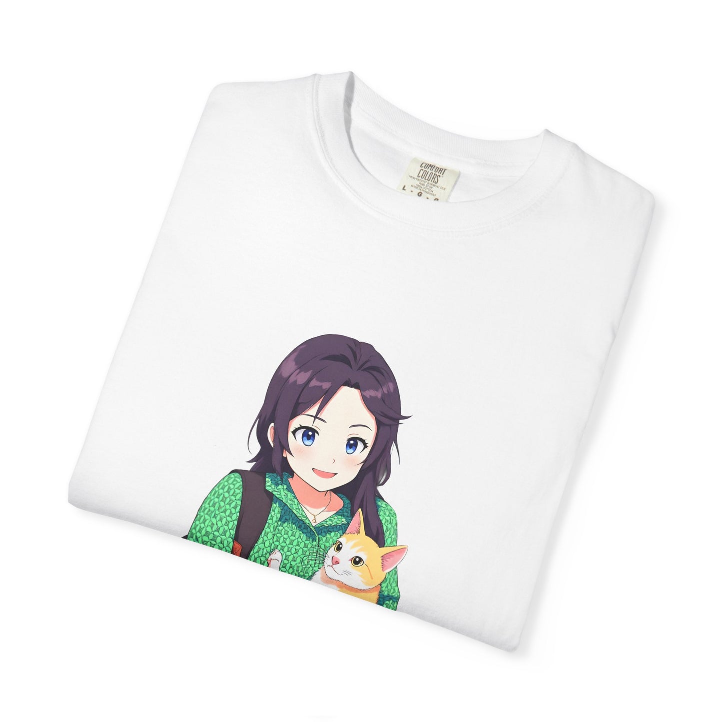 Forever Together Girl & Cat Graphic Tee | Cute Cat Lover T-Shirt