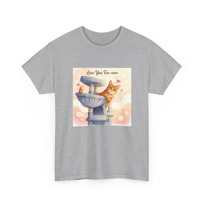 Love You Fur-Ever Cute Cat T-Shirt | Cat Mum Gift | Kawaii Cat Tee