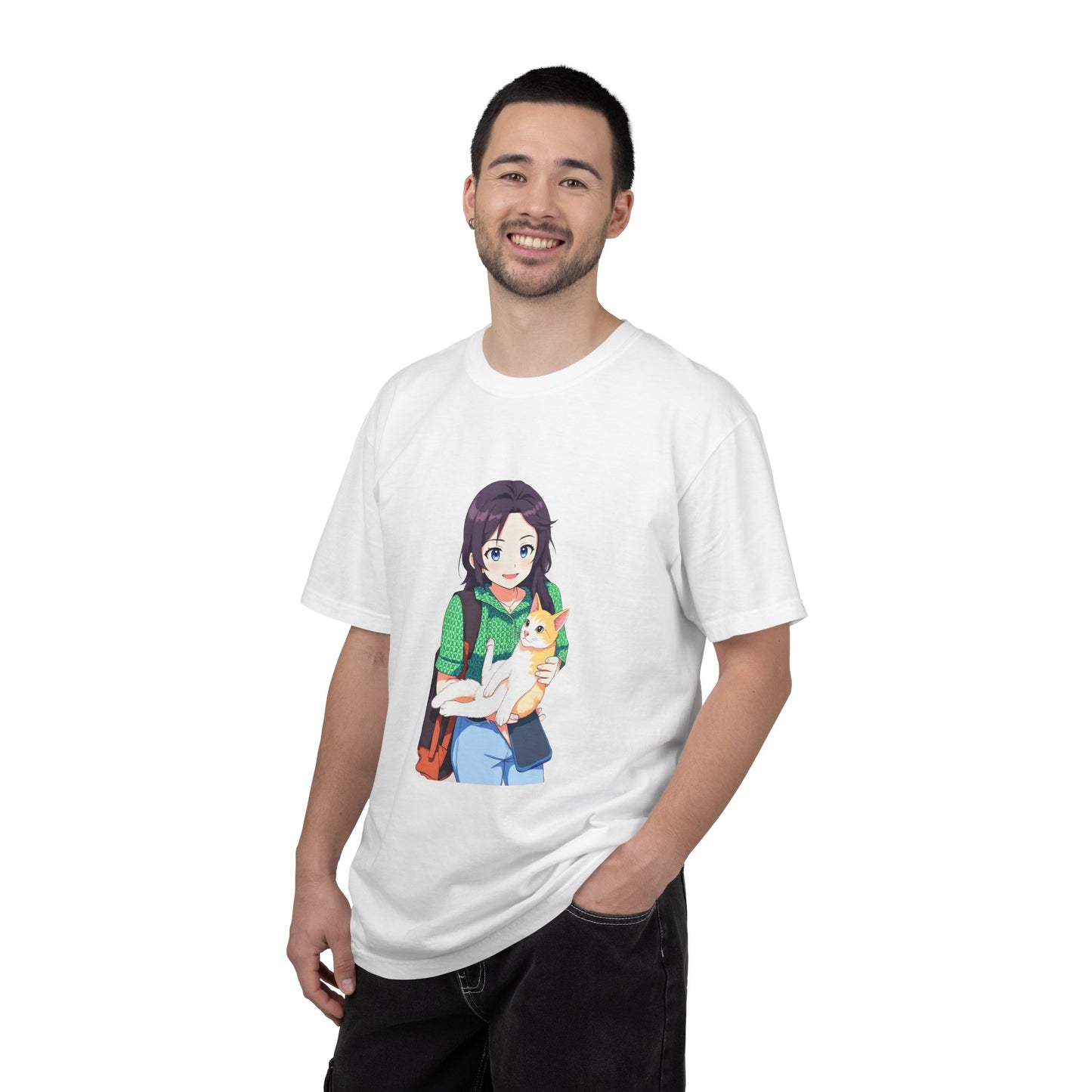Forever Together Girl & Cat Graphic Tee | Cute Cat Lover T-Shirt