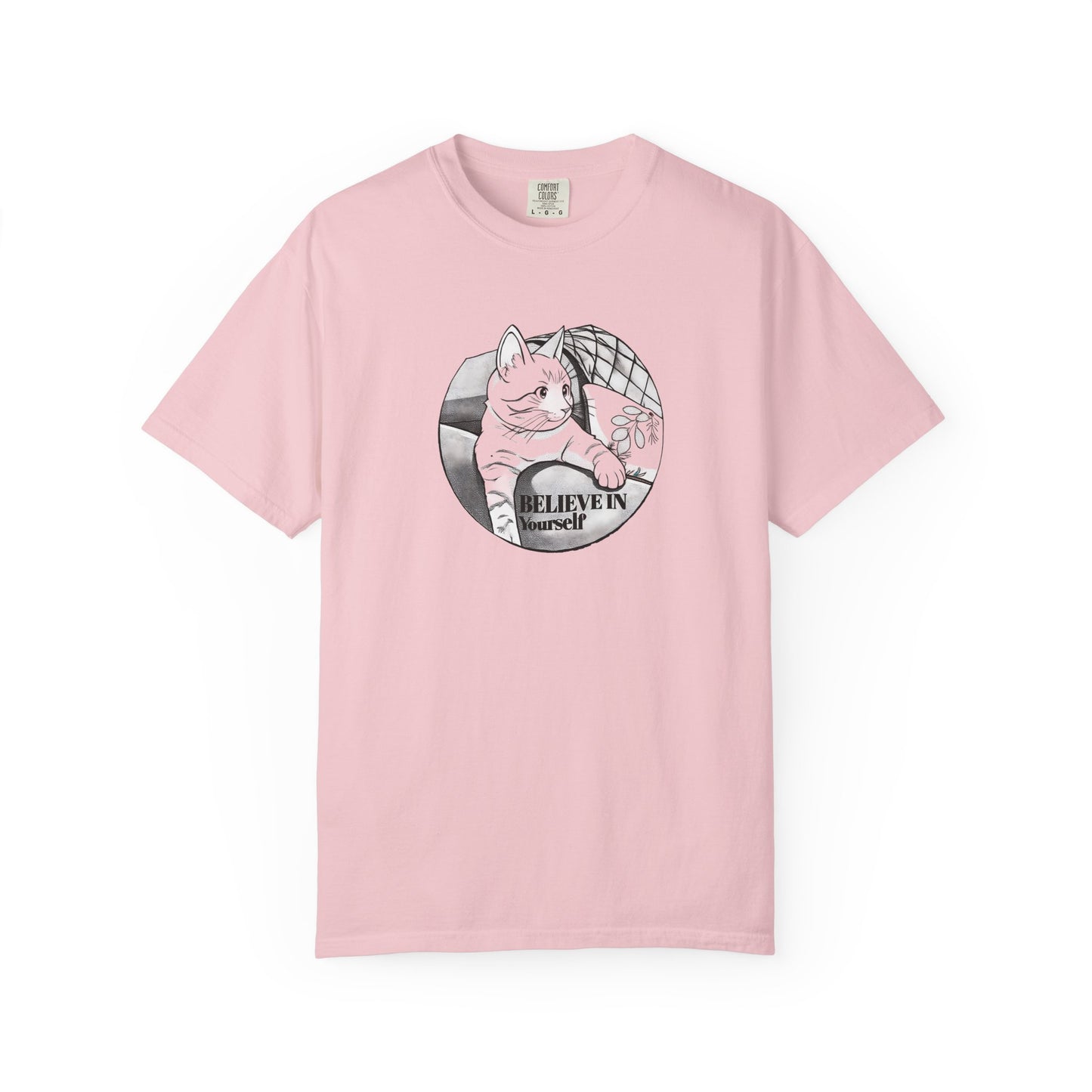 Believe in Spikes – Cat Volleyball Graphic Tee