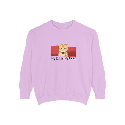 My Cat Is My Boss - Garment Dyed Cotton Blend