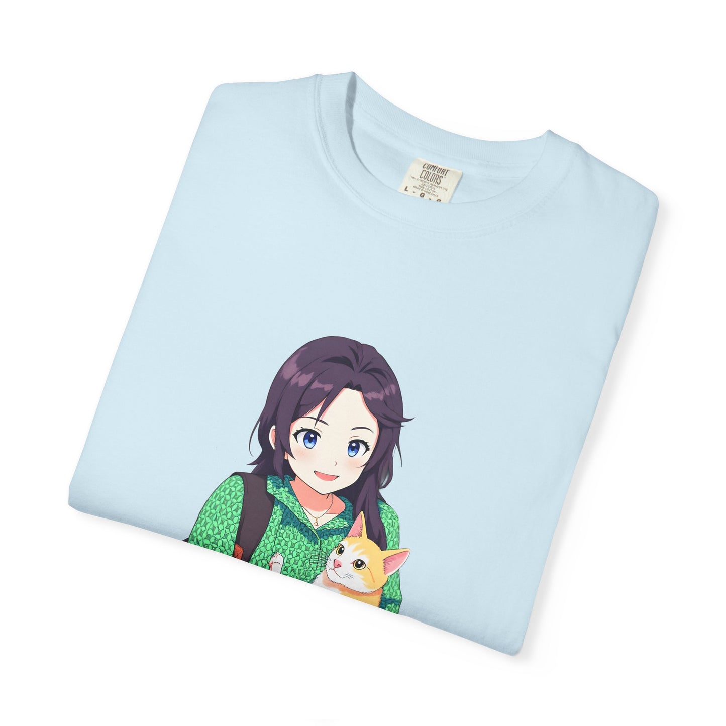 Forever Together Girl & Cat Graphic Tee | Cute Cat Lover T-Shirt