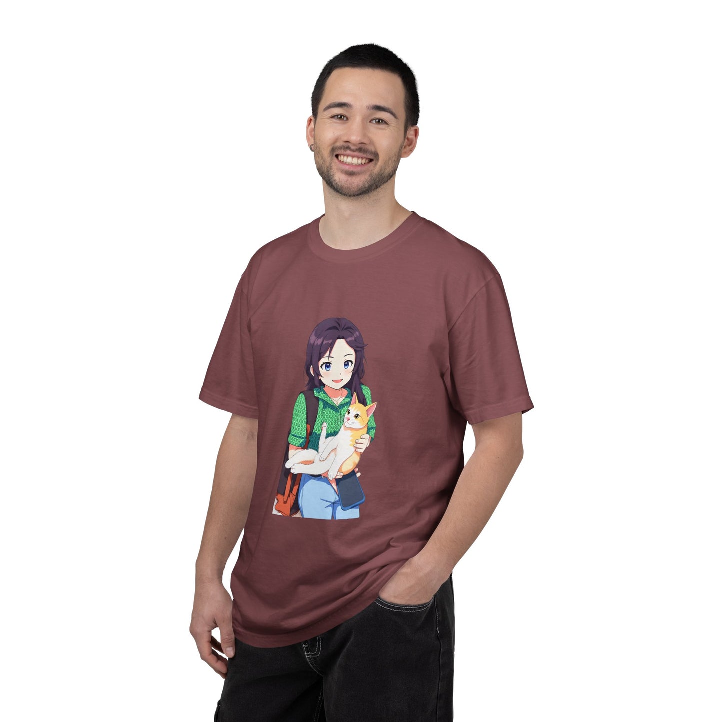 Forever Together Girl & Cat Graphic Tee | Cute Cat Lover T-Shirt
