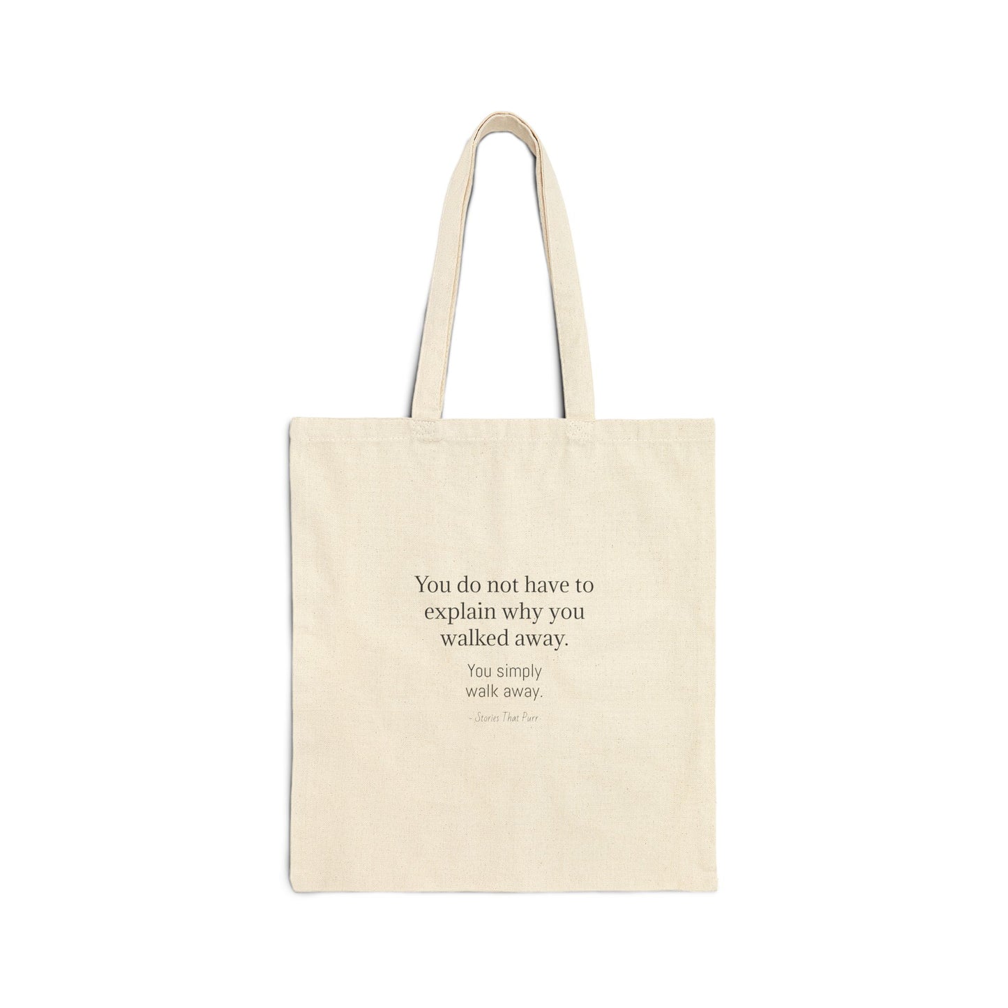 You Do Not Have to Explain Vintage Cat Quote Canvas Tote Bag | Cat Lover Gift