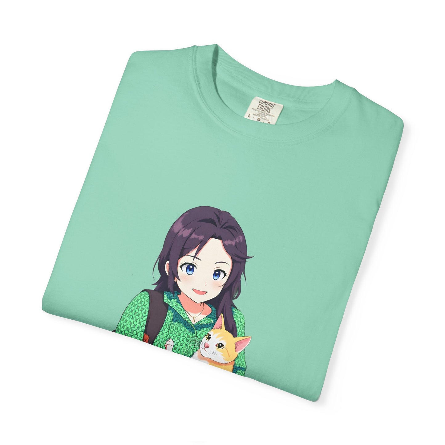 Forever Together Girl & Cat Graphic Tee | Cute Cat Lover T-Shirt