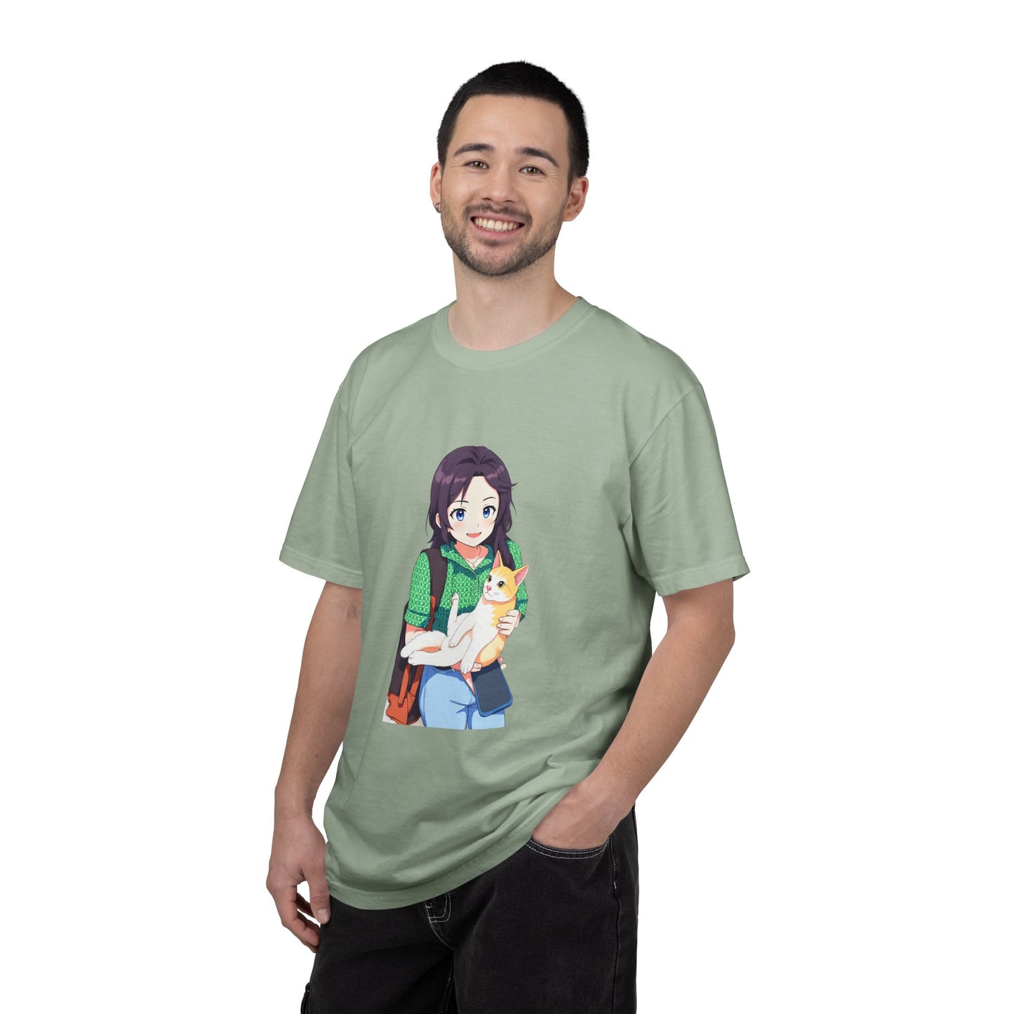 Forever Together Girl & Cat Graphic Tee | Cute Cat Lover T-Shirt