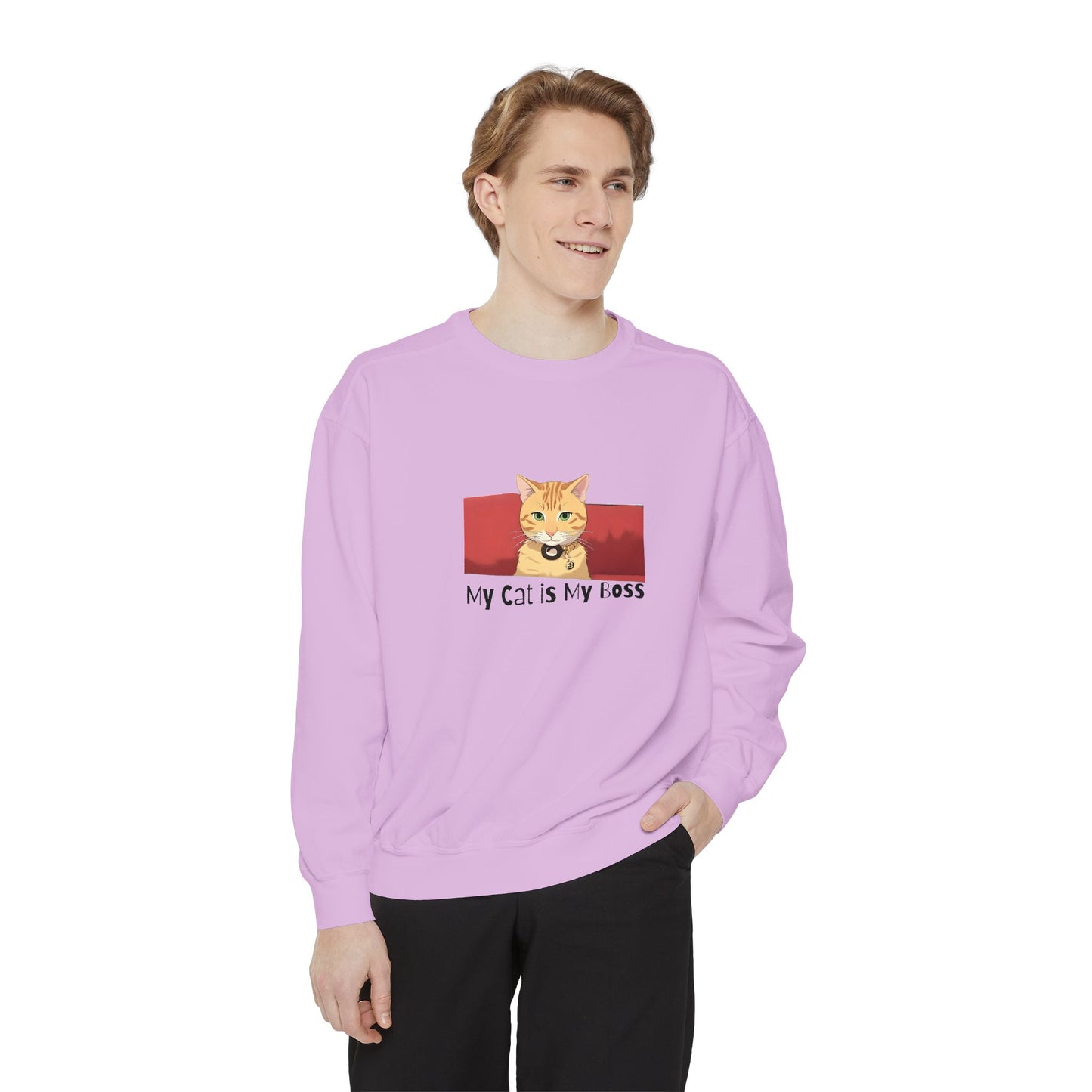 My Cat Is My Boss - Garment Dyed Cotton Blend