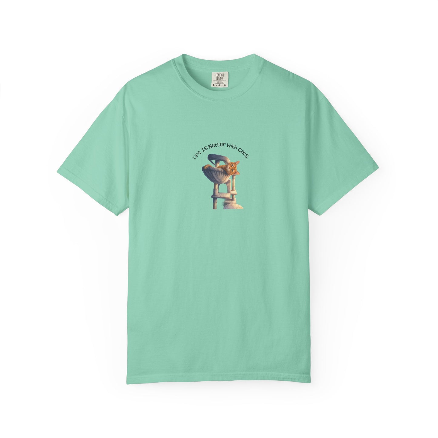 Life Is Better With Cats T-Shirt Cat Lover Graphic Tee