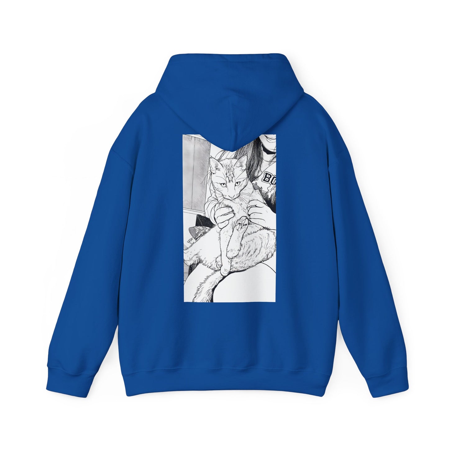 Cosy Cat Portrait Hoodie Sketch Cat Pullover | Cat Lover Gift | Unisex