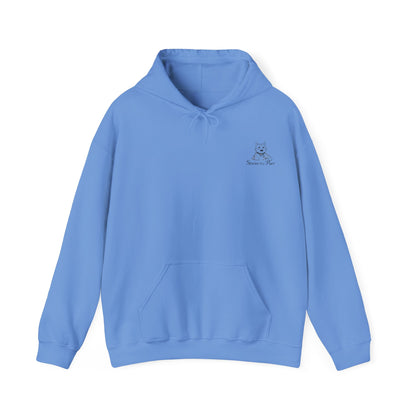 Cosy Cat Portrait Hoodie Sketch Cat Pullover | Cat Lover Gift | Unisex