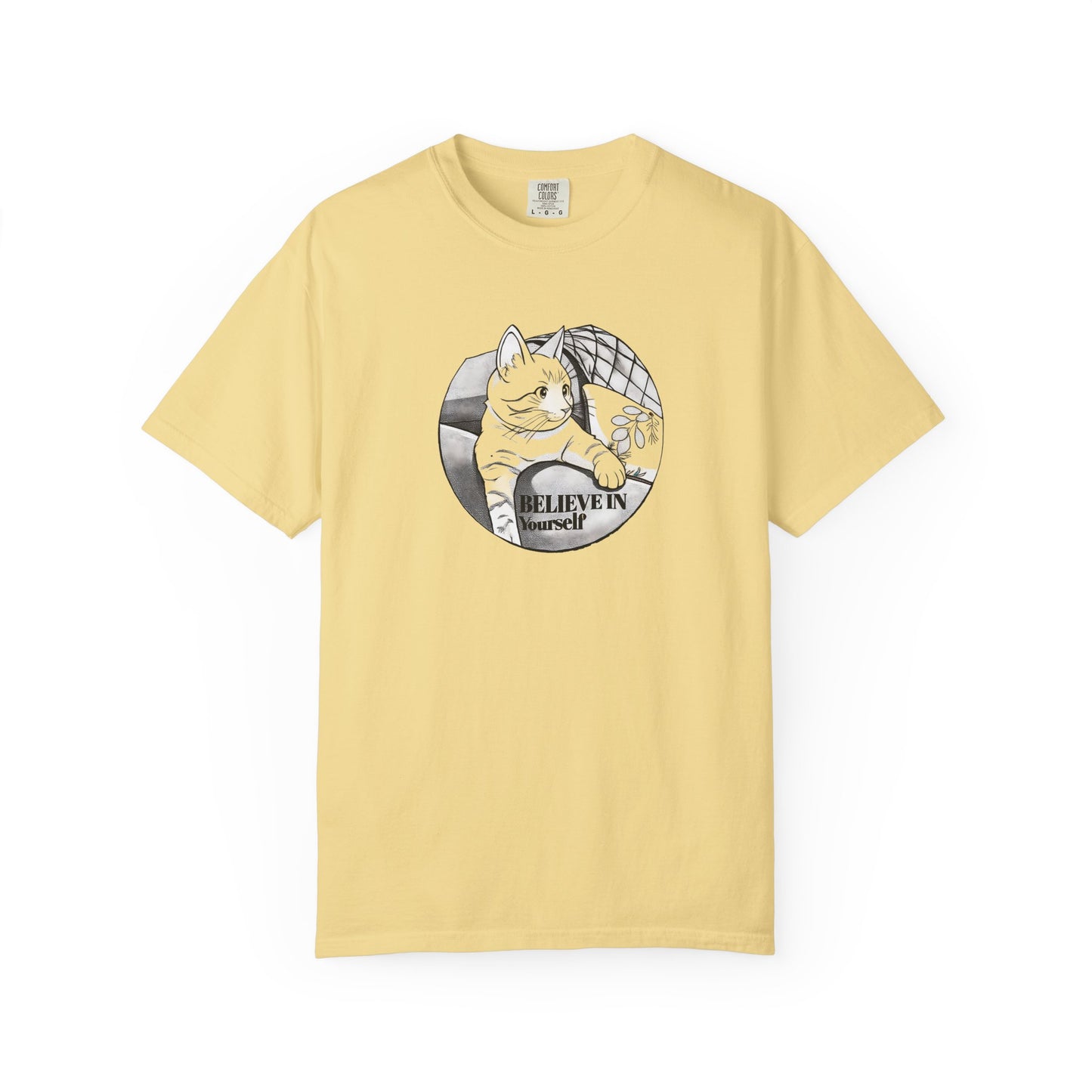 Believe in Spikes – Cat Volleyball Graphic Tee