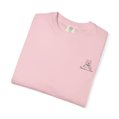 Cat Cuddle T-Shirt Illustrated Cat Hug Graphic Tee
