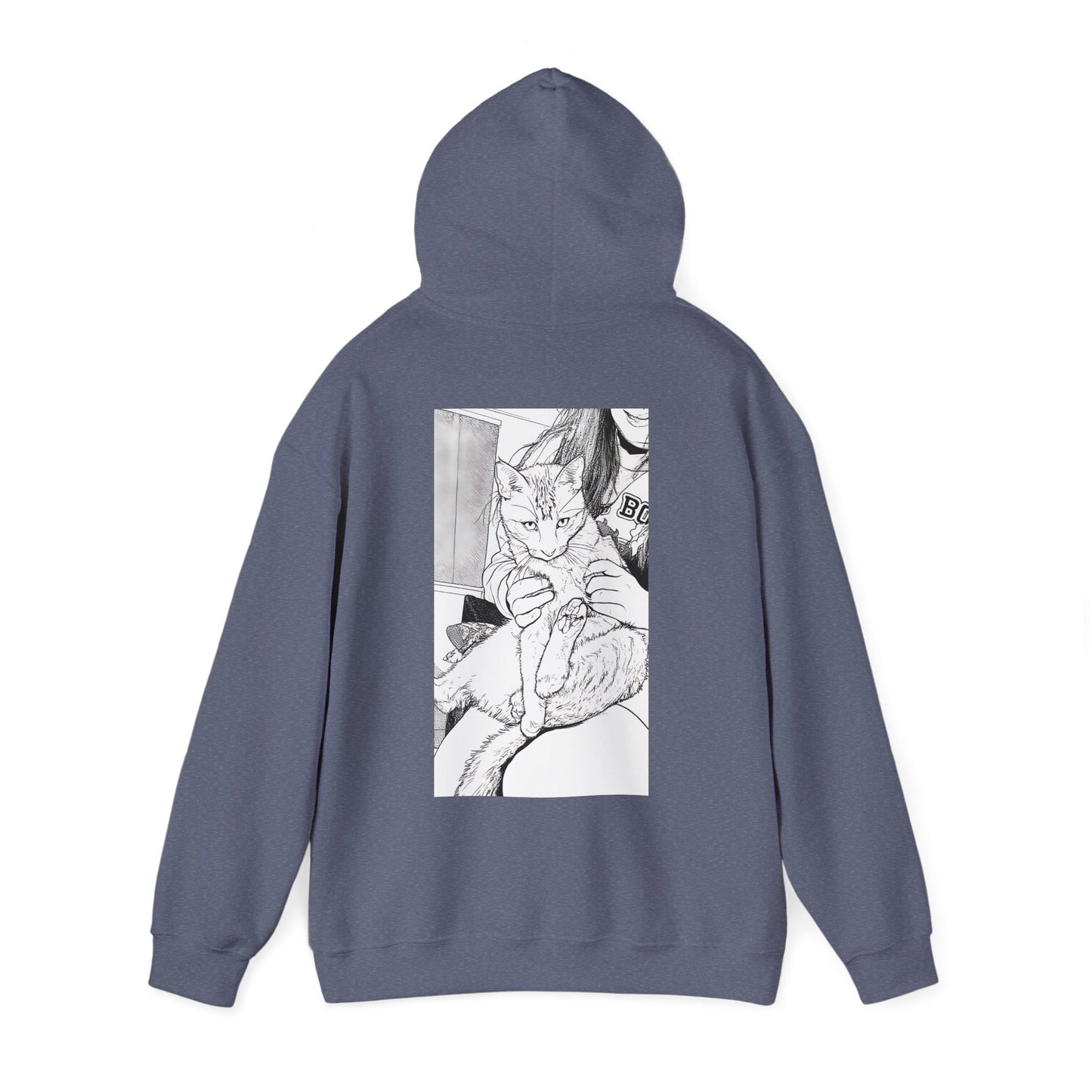 Cosy Cat Portrait Hoodie Sketch Cat Pullover | Cat Lover Gift | Unisex