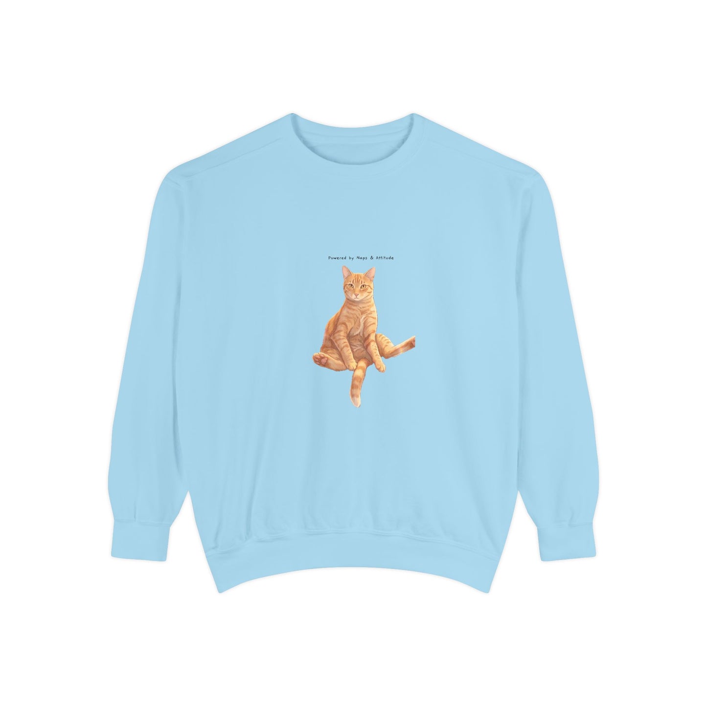 I Don't Do Mornings Cosy Ginger Cat Sweatshirt | Cat Lover Crewneck
