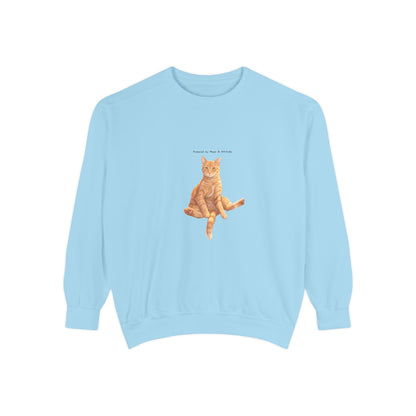 I Don't Do Mornings Cosy Ginger Cat Sweatshirt | Cat Lover Crewneck