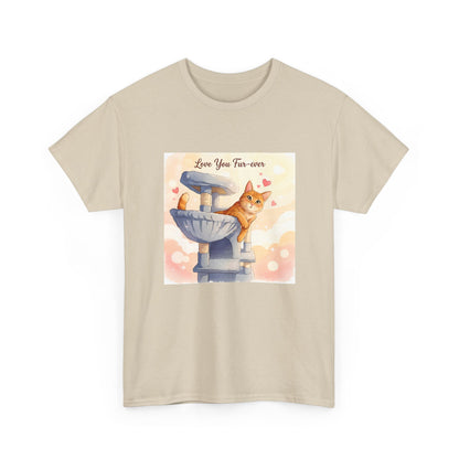 Love You Fur-Ever Cute Cat T-Shirt | Cat Mum Gift | Kawaii Cat Tee