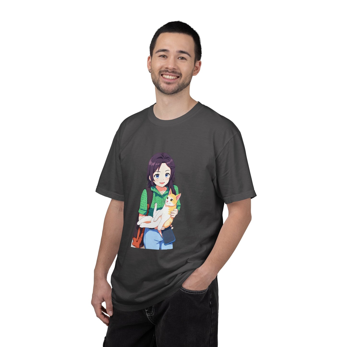 Forever Together Girl & Cat Graphic Tee | Cute Cat Lover T-Shirt