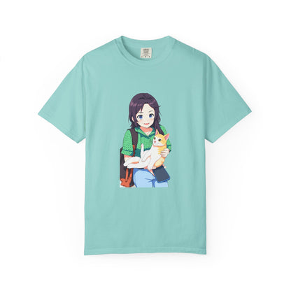 Forever Together Girl & Cat Graphic Tee | Cute Cat Lover T-Shirt