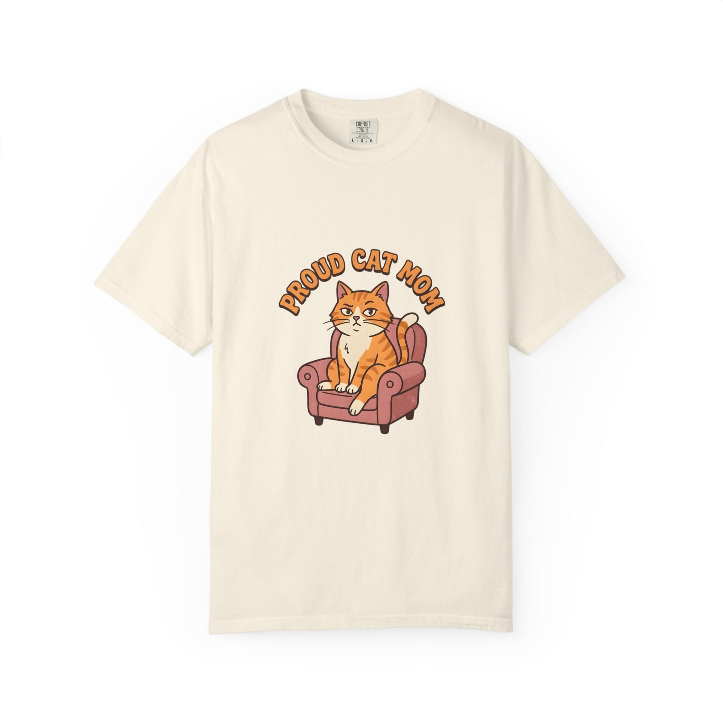 Proud Cat Mom Shirt, Funny Ginger Cat Tee, Cat Mom Gift, Orange Tabby Cat Lover Shirt, Cat Mom Birthday Gift, Cute Cat Graphic Tee