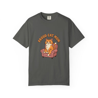 Proud Cat Mom Shirt, Funny Ginger Cat Tee, Cat Mom Gift, Orange Tabby Cat Lover Shirt, Cat Mom Birthday Gift, Cute Cat Graphic Tee