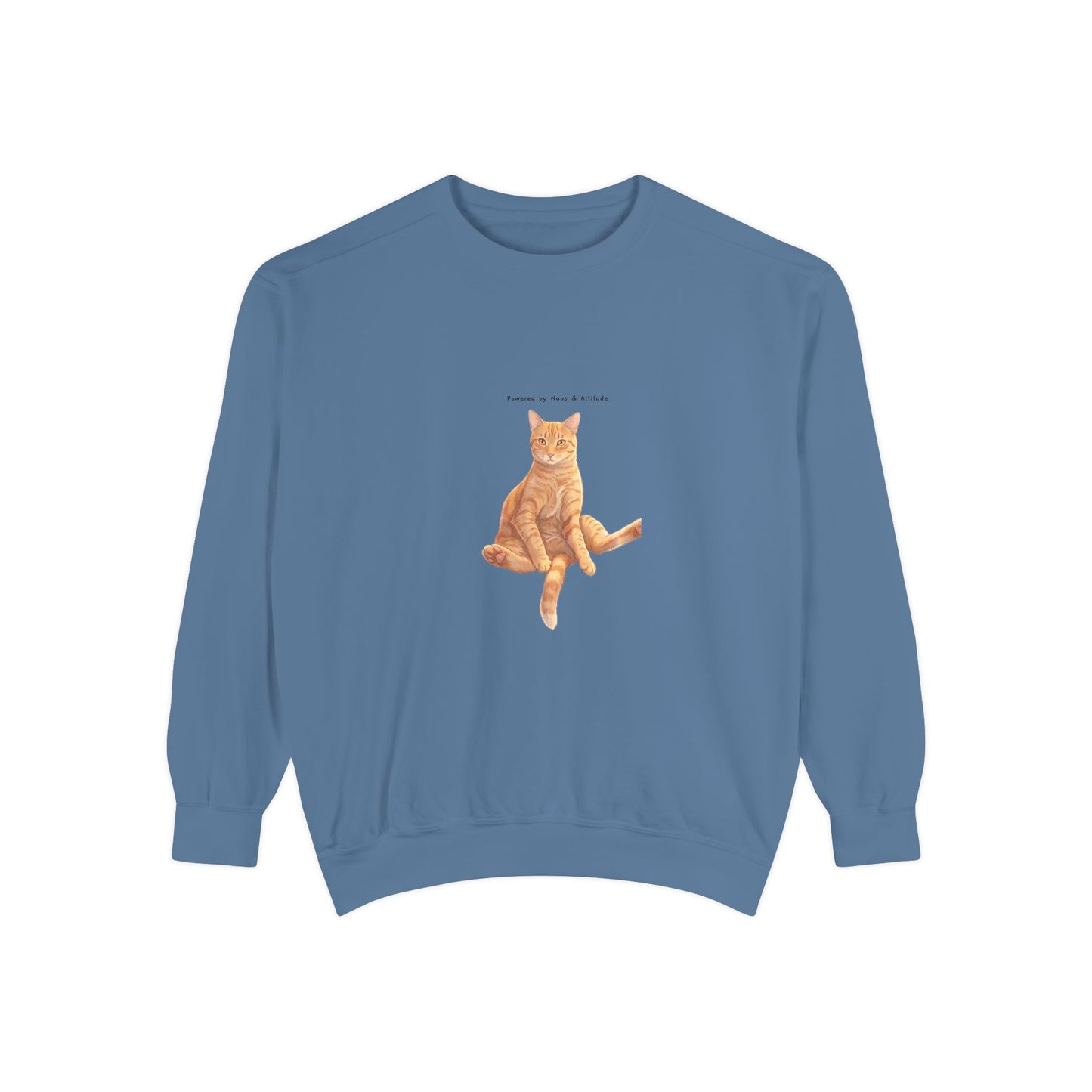 I Don't Do Mornings Cosy Ginger Cat Sweatshirt | Cat Lover Crewneck
