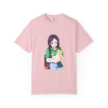 Forever Together Girl & Cat Graphic Tee | Cute Cat Lover T-Shirt